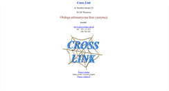 Desktop Screenshot of crosslink.com.pl